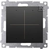 Kontakt-Simon Jungiklis/mygtukas elektronis Kontakt Simon 54 DEW4.01/49 keturvietis 4 grandims valdyti juoda modulis
