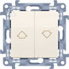 Kontakt-Simon Simon mygtukas 10 single 10A creamy (CZP1.01 / 41)