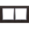 Kontakt-Simon SIMON54 Dvejopo rėmelio nature metalo inox yin - DRN2 / 78