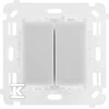 Kontakt-Simon Simon 54 Touch Connector / dvigubas universalus mygtukas, 230V 2x6A ST2M
