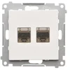 Kontakt Simon Susisiekite su Simon T62E.01/116 Simon 55 Lizdas kompiuterio dvigubas RJ45 6 kategorijos, ekranuotas su apsauga nuo dulkių (modulis) Grafitinis matinis T62E.01/116