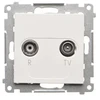 Kontakt-Simon TAK.01/111 Simon 55 Lizdas antenowe R-TV końcowe separowane (moduł). 1x Wejście: 5862 MHz Baltas mat TAK.01/111