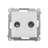 Kontakt Simon TAZ.01/111 Simon 55 R-TV antenos prijungimo lizdas 10 dB pralaidumo lizdams (modulis). 1x Įėjimas: 5862 MHz Matinė balta TAZ.01/111
