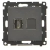 Kontakt Simon TGHDMI.01/149 Simon 55 HDMI lizdas (modulis) matinės juodos spalvos TGHDMI.01/149