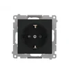 Kontakt Simon Kreiptis į Simoną TGSZ1CZ.01/149 Simon 55 Lizdas Schuko su langinėmis (modulis) 16 A, 250 V~, greitos jungtys Juodas kilimėlis TGSZ1CZ.01/149