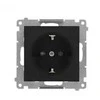 Kontakt Simon TGSZ1CZ.01/149 Simon 55 Schuko lizdas su apsauginėmis pertvaromis (modulis) 16 A, 250 V~, greitosios jungtys Juodas matinis TGSZ1CZ.01/149