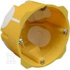 1 vietos dėžutė į gipsą Kopos KPL 64-50/LD_NA (68mm, garsą slopinanti, geltona)