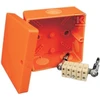 Kopos Elektroinstaliacijos dėžutė IP66 101 x 101 x 62mm oranžinė (KSK 100 PO)