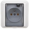 Kos Elektro System 331439 COSMO Lizdas atsparus purslams su/u IP44 dūmų sklendė balta 331439