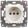 Kos Elektro System KOS Vienvietis Dante lizdas su įžeminimu 16A baltas (450434)