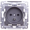 Kos Elektro System 456034 DANTE Vienvietis lizdas su/su langinėmis grafitas 456034