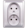 Kos Elektro System KOS Dvivietis lizdas su 16A aliuminio (514036)
