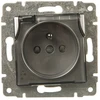 Kos Elektro System KOS VENA Vieno hermetiško lizdo su 16A 250V IP44 tarpvėžės anga ir permatomu aliuminio lakštu (514039)