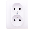 Kos Elektro System KOS Dvivietis lizdas KOS 66 žemės 16A 250V baltos (660436)