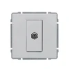 Kos Elektro System 660454 KOS66 Vienvietis F tipo antenos lizdas baltas 660454