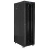 Lanberg grindų statoma rack spintelė 19" 42U 600x1200 juoda stiklinių durų LCD