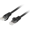 LANBERG Patchcord CAT.6 UTP LSZH CU 20m juodas, Fluke testuotas
