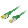 Lanberg pataisos laidas Cat.6A, S/FTP, LSZH, CU, žalias, 15 m (PCF6A-10CU-1500-G)