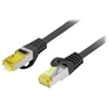 Lanberg PATCHCORD KAT.6A S/FTP LSZH CU 15M Juodas FLUKE PASSED LANBERG