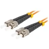 FIBER OPTIC PATCHCORD MM ST/UPC-ST/UPC DUPLEX 3.0MM OM2 50/125 LSZH 10M ORANŽINĖ LANBERG