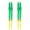 LANBERG šviesolaidinis laidas SM LC/APC-LC/APC dvipusis 2m LSZH g657a1 3.0mm geltonas