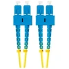 LANBERG šviesolaidinis laidas SM SC/UPC-SC/UPC dvipusis 2m LSZH g657a1 3.0mm geltonas