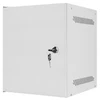 LANBERG Rack spintelė 10 colių sieninis laikiklis 6U 280x310 pilkas su metalinėmis durelėmis buto paketas