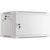 LANBERG sieninė spintelė 19 colių 6U 600x450 plieninės durys pilkas flat pack