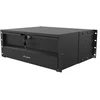 Lanberg 19" Rack spintelė su stalčiais 4U 360 mm Juodas (4U/483 × 360 mm, keliamoji galia iki 90 kg, 4 taškų tvirtinimas)