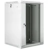 LANBERG WF01-6618-10S Lanberg pakabinama 19 colių serverinė spintelė 18U 600x600mm pilka (stiklinės durelės)