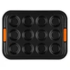 Kepimo Forma - Le Creuset Muffin Forma iš Anglies Plieno, Neprideganti, 12 Puodelių, 240°C