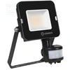 Ledvance 20W LED prožektorius su judesio davikliu, 4000K, IP65, juodas