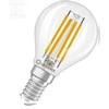 Ledvance 3,4W LED lemputė CLASSIC P, E14, skaidri, 320°, 2700K, dimeriuojama