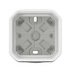 Legrand 069689L NEW PLEXO 55 Vienguba paviršinio montavimo dėžutė su membraniniu įvadu Balta 069689L