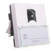 Legrand MOSAIC PC lizdas vienas RJ45 FTP cat.6 2 balti moduliai (076565)