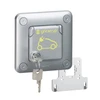 Legrand 077898 SOLIROC kištukinis lizdas 2P+Z greenup su atvartu, rakinamas raktu IP55/k10 077898
