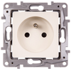 Legrand 664636 NILOE Viengubas lizdas su/be 16A IP20 su žaliuzėmis, kreminės spalvos 664636