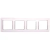 Legrand Valena Gyvenimo keturvietė dėžutė balta / chromas (754034)
