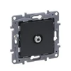 Legrand 762250 „Niloe Selection“ televizoriaus lizdas, f tipo, galutinis, žvaigždės formos montavimui, 1db, antracito spalvos, 762250