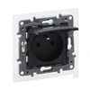 Legrand Nlonoe Selection Nest 2p + su IP44 16A 250V be diafragmos, varžtų terminalai antracitas 762261