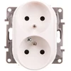 Legrand 764542 NILOE Lizdas dvigubas su/u keliems rėmeliams su baltais 764542 dangteliais