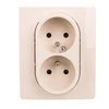 Legrand 764641 NILOE Lizdas double su/u compact 16 A 250 V su langinėmis kremas 764641