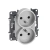 Legrand 863132 Niloe Step Lizdas maitinimo blokas dvigubas 2x2P+Z keliems rėmams, varžtiniai gnybtai, be kontaktų dangtelio balta 863132