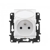 Legrand Niloe Step - maitinimo lizdas 2P+Z IP44, automatiniai gnybtai, su užraktu - balta spalva 863136