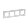 Legrand Niloe Step - keturvietis rėmelis 4x- aliuminio spalvos 863394