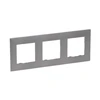 Legrand Niloe Step - trigubas rėmelis 3x- plieno spalva 863493