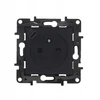 Legrand Niloe Step - 2P+E maitinimo lizdas su USB tipo C esančiu plokštelėje, automatiniai gnybtai, su užraktu - juoda 863538