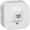 Virštinkinis kompiuterinis lizdas 1xRJ45, UTP 5E cat, Forix Legrand 782424 (balta)