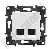 Legrand GN.2XRJ45 CAT.5E UTP Baltas NILOE STEP