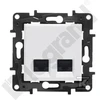 Legrand GN.2XRJ45 CAT.5E UTP Baltas NILOE STEP